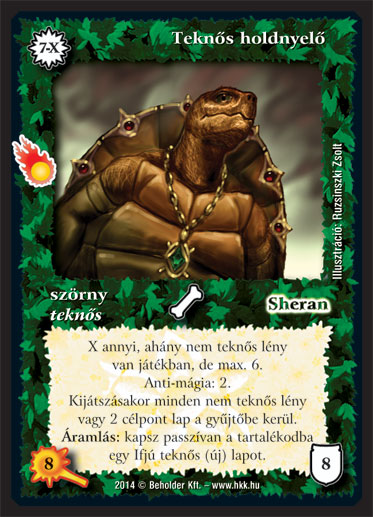 Kiadás: Mágusok Alkonya
Gyakoriság: ritka