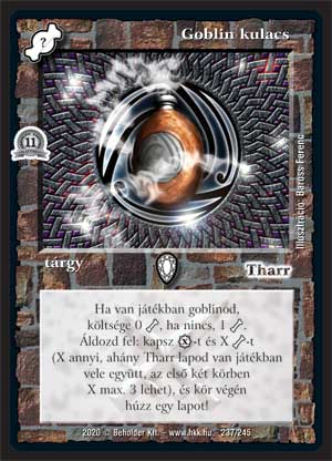 Kiadás: Alappakli, 11. kiadás
Gyakoriság: nem gyakori