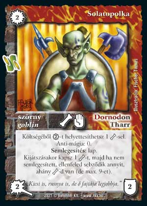 Kiadás: Kódos lapok
Gyakoriság: ritka